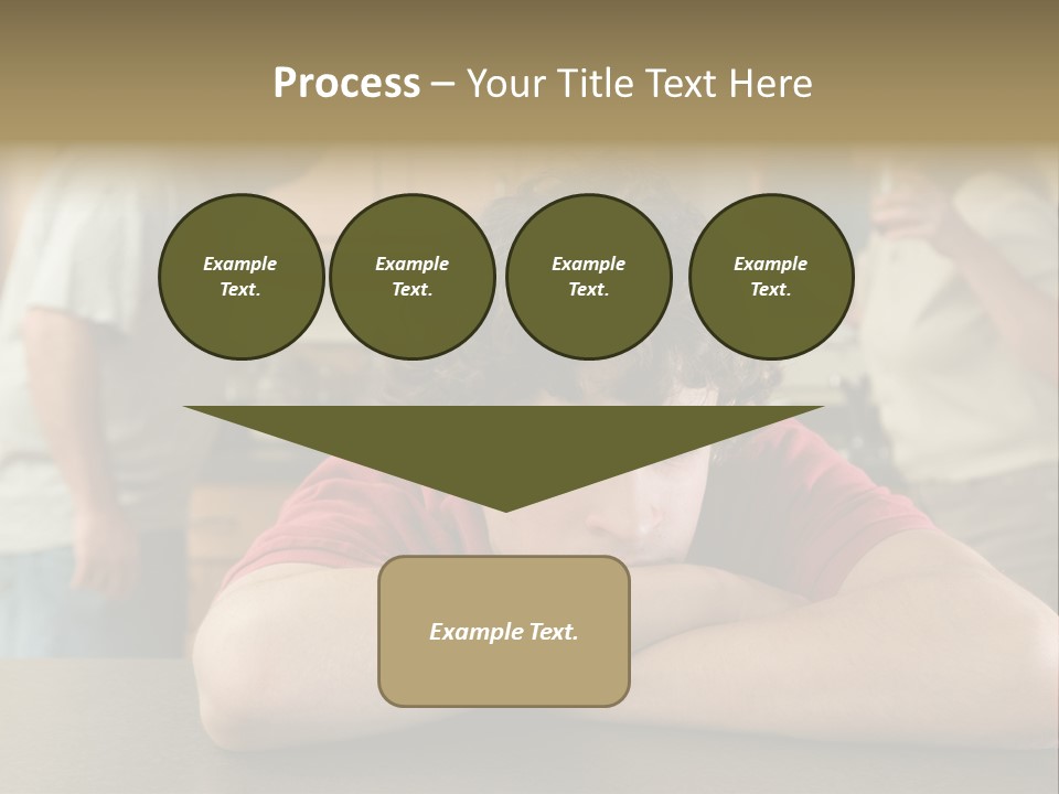 Crying Boy Lonely PowerPoint Template