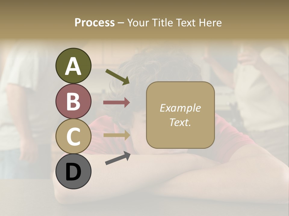Crying Boy Lonely PowerPoint Template