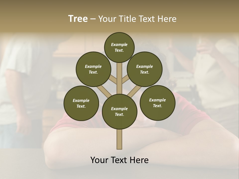 Crying Boy Lonely PowerPoint Template