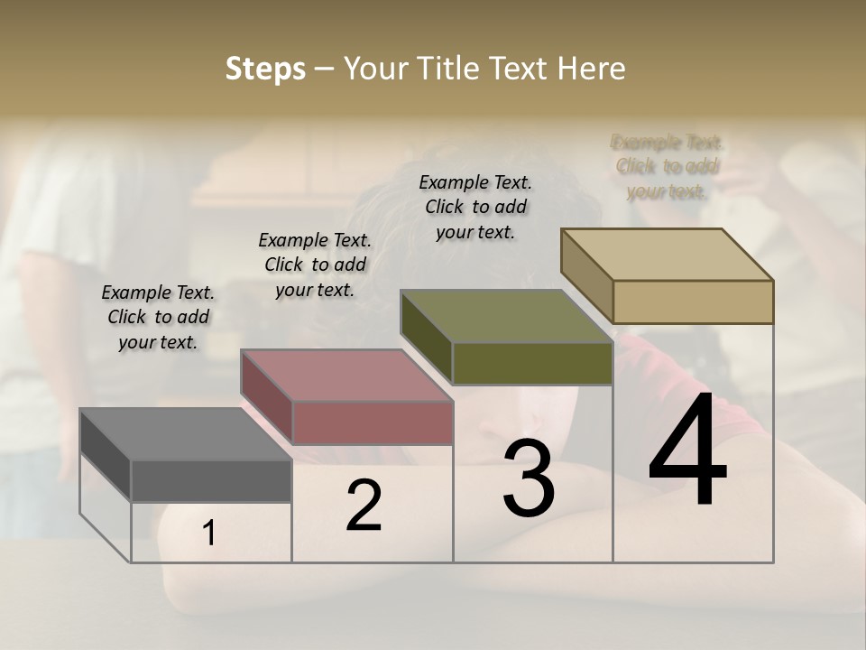 Crying Boy Lonely PowerPoint Template