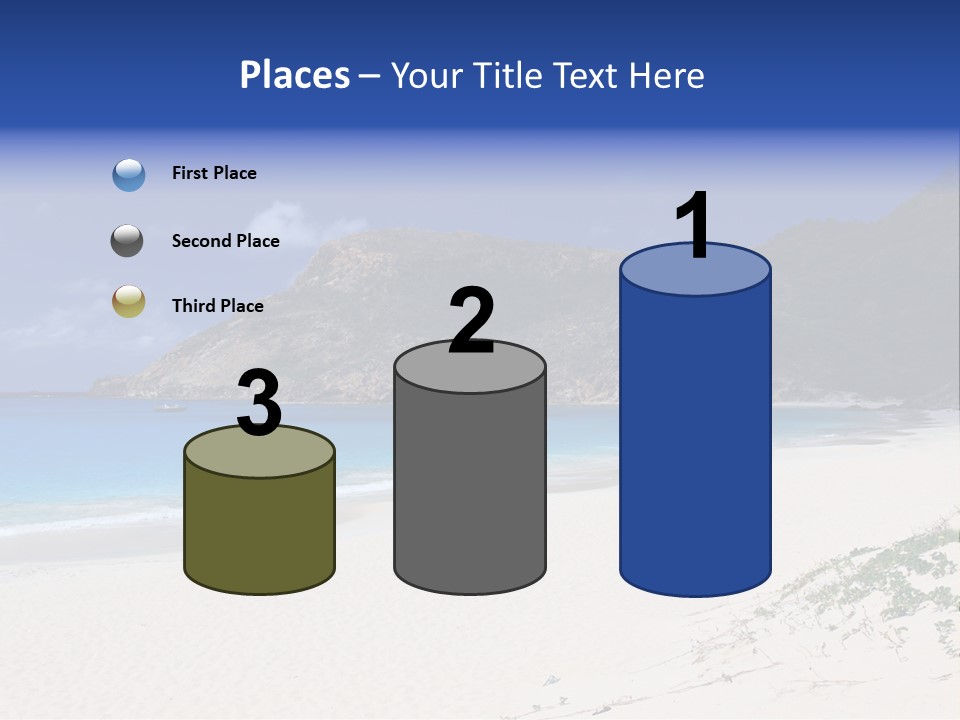 Azure Relaxing Saint Barths PowerPoint Template