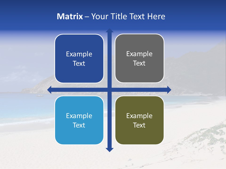 Azure Relaxing Saint Barths PowerPoint Template