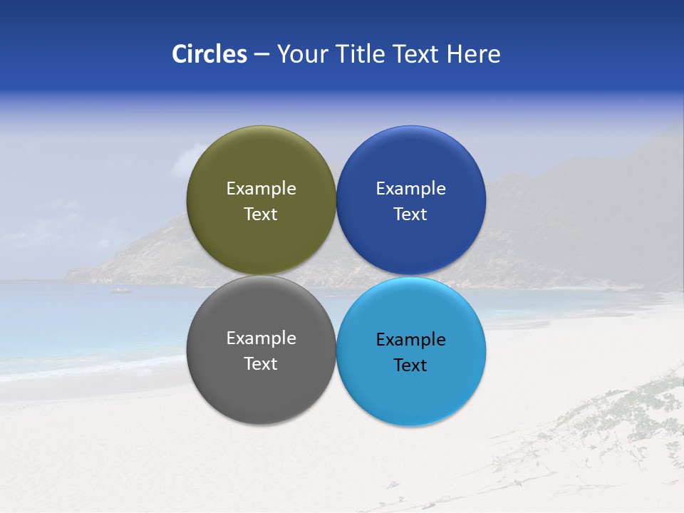 Azure Relaxing Saint Barths PowerPoint Template