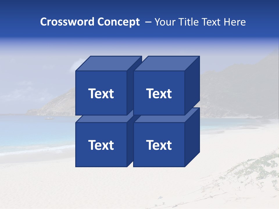 Azure Relaxing Saint Barths PowerPoint Template