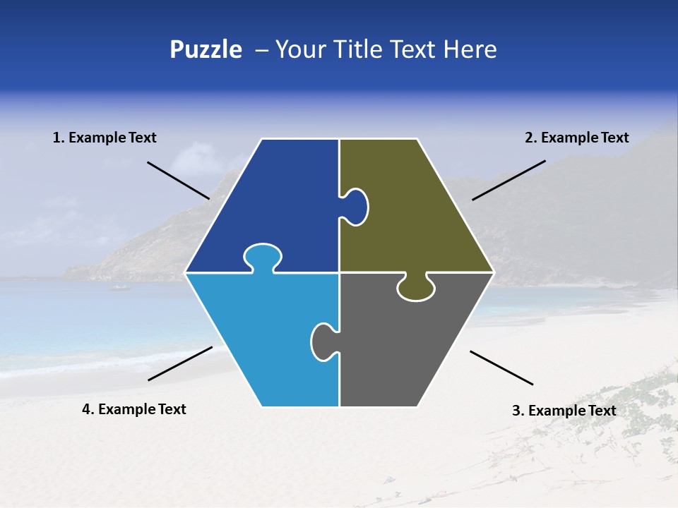 Azure Relaxing Saint Barths PowerPoint Template