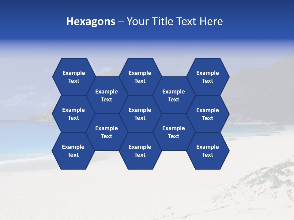 Azure Relaxing Saint Barths PowerPoint Template