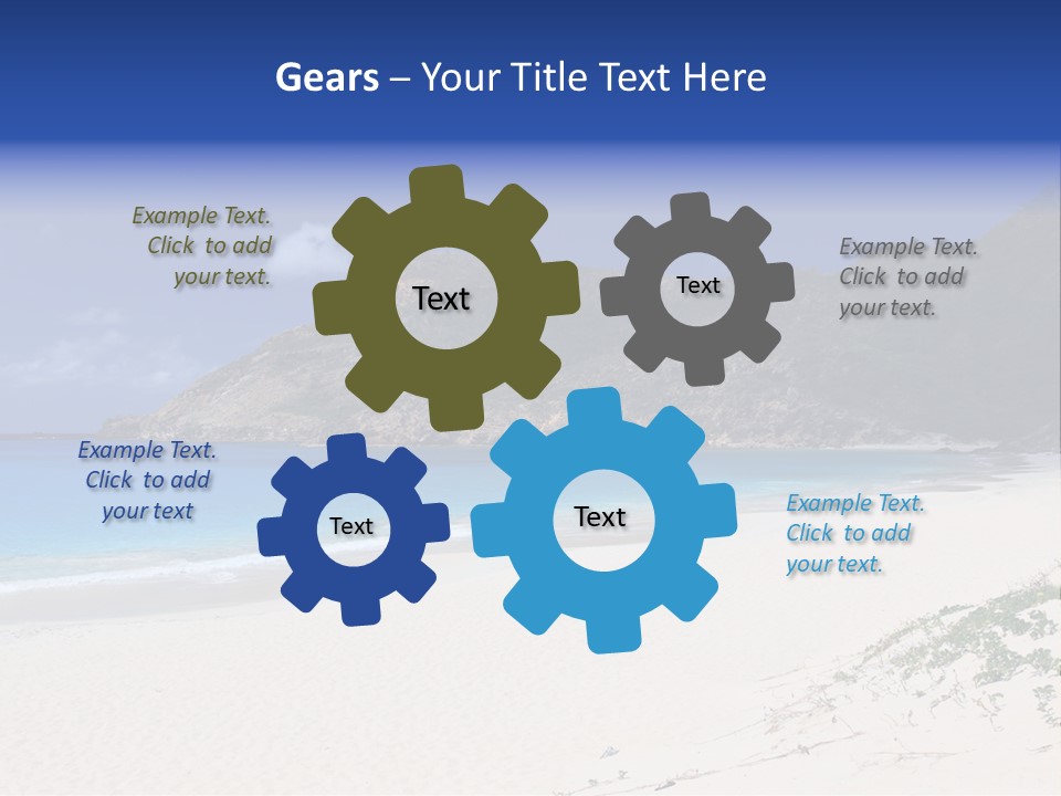 Azure Relaxing Saint Barths PowerPoint Template