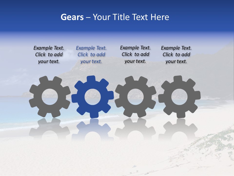 Azure Relaxing Saint Barths PowerPoint Template