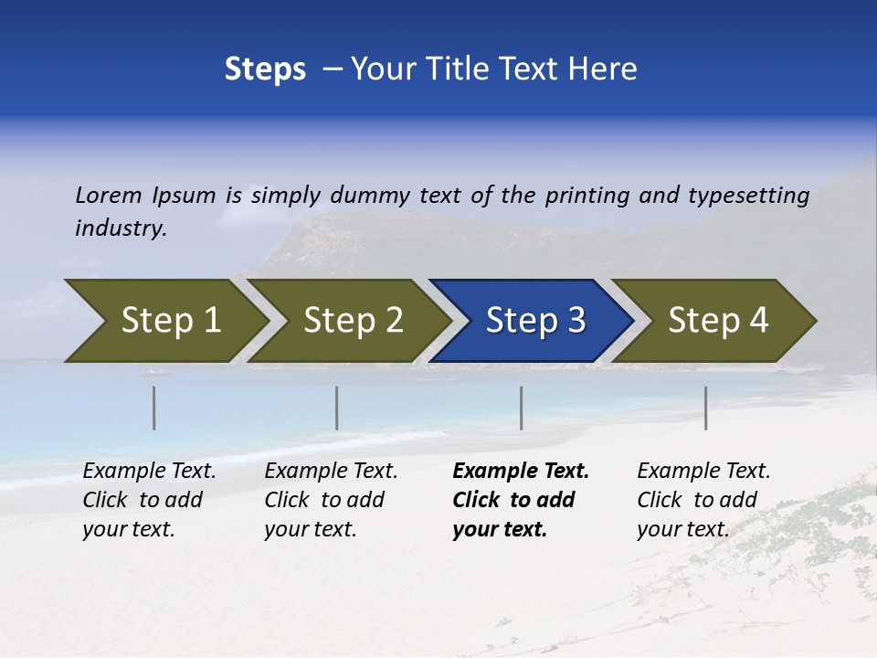 Azure Relaxing Saint Barths PowerPoint Template