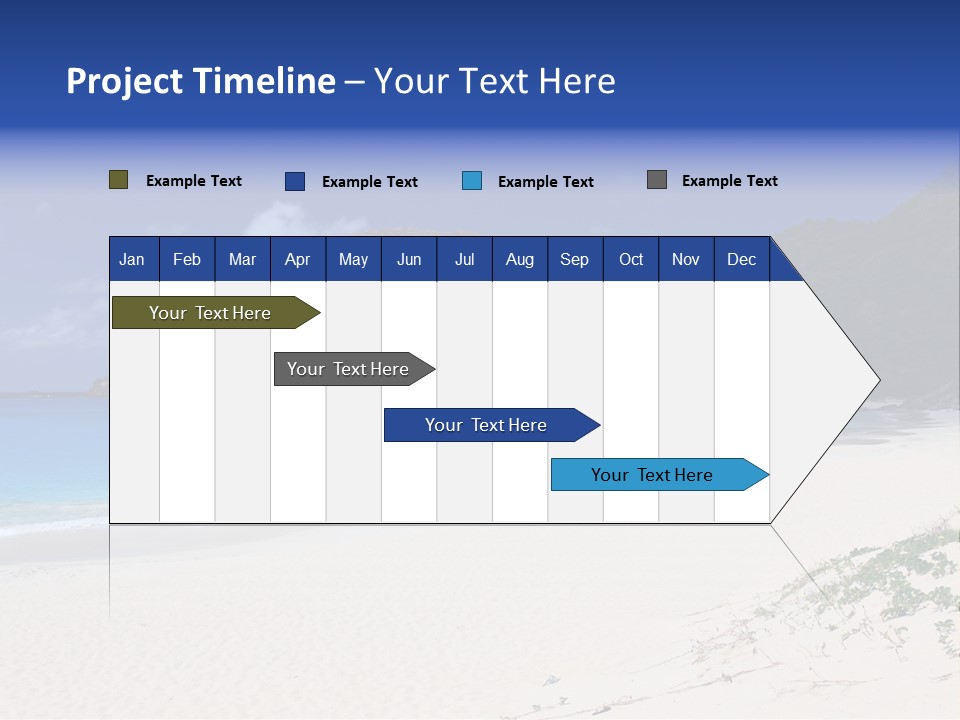 Azure Relaxing Saint Barths PowerPoint Template