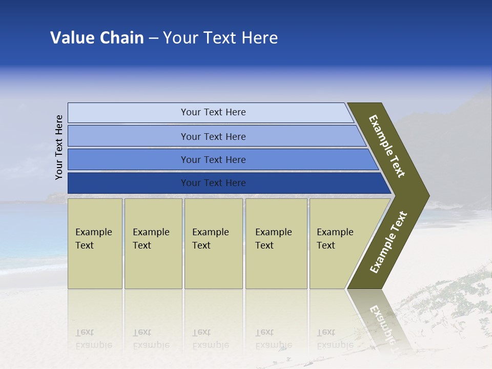 Azure Relaxing Saint Barths PowerPoint Template