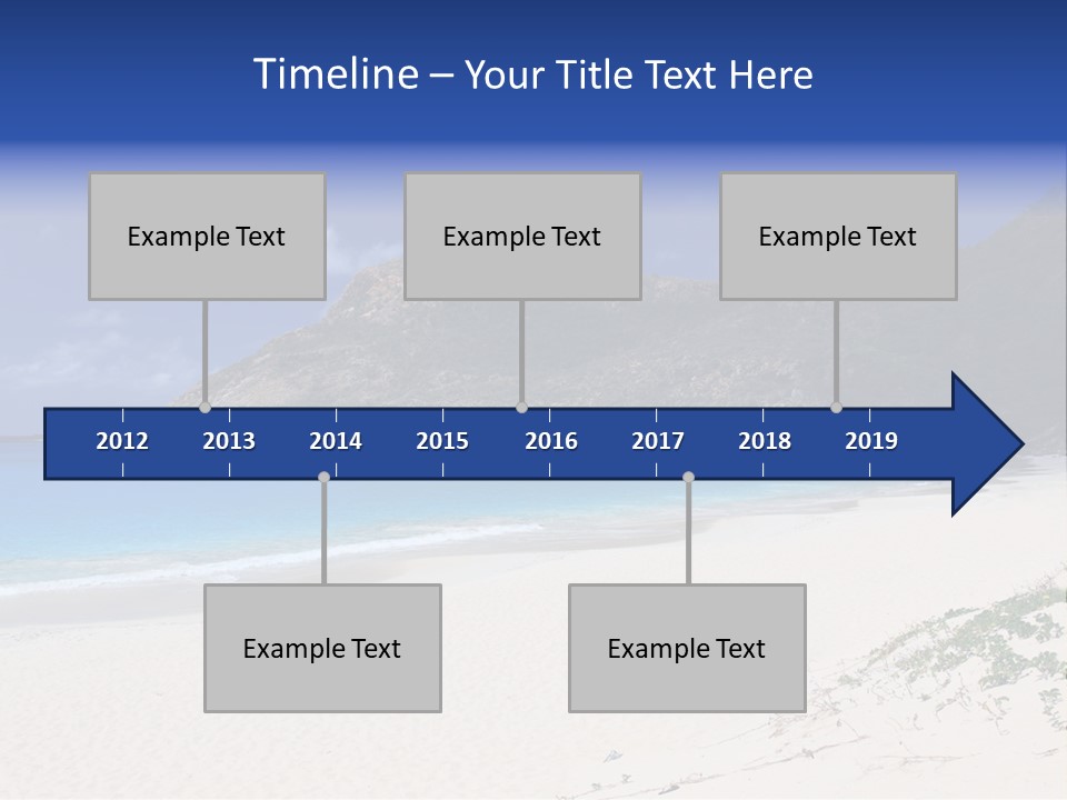 Azure Relaxing Saint Barths PowerPoint Template