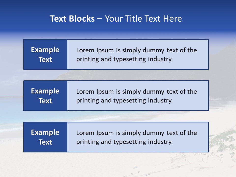 Azure Relaxing Saint Barths PowerPoint Template