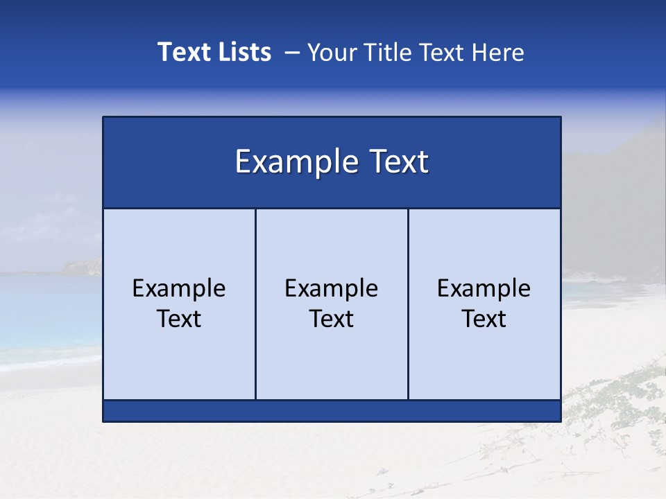 Azure Relaxing Saint Barths PowerPoint Template