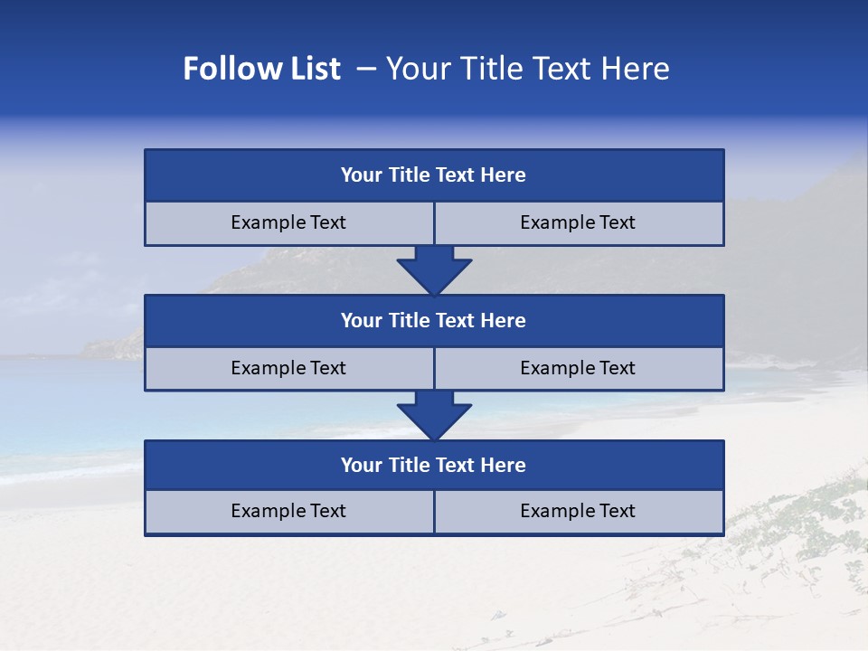 Azure Relaxing Saint Barths PowerPoint Template