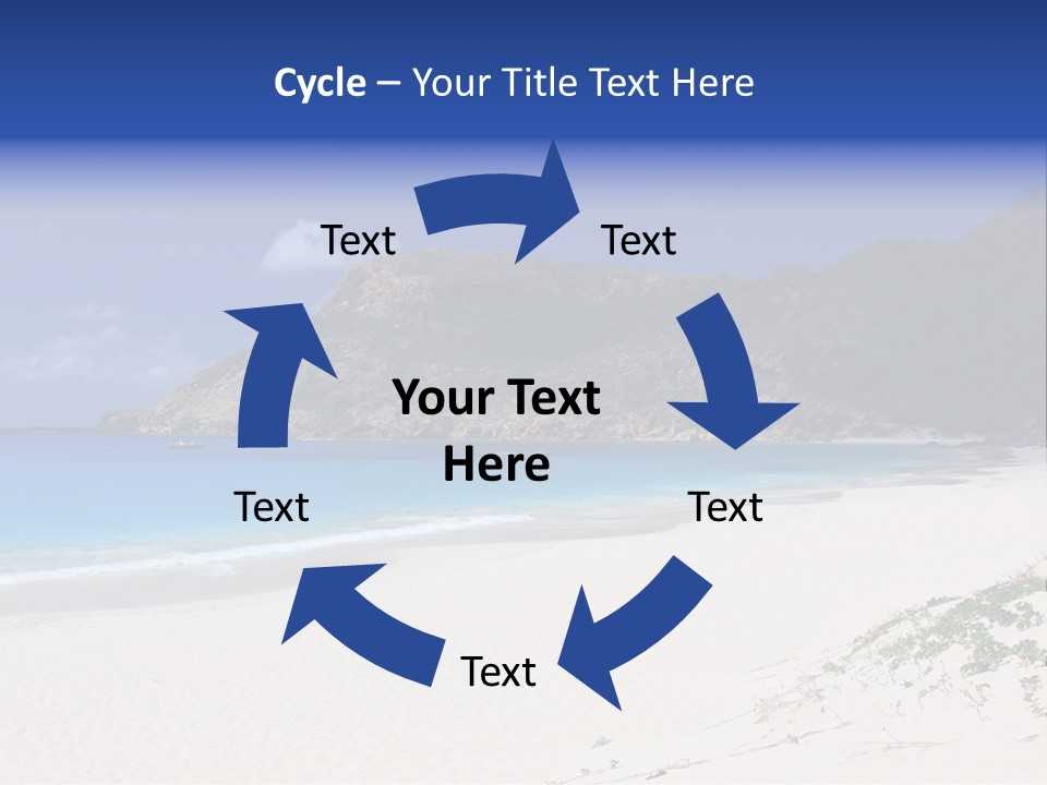 Azure Relaxing Saint Barths PowerPoint Template