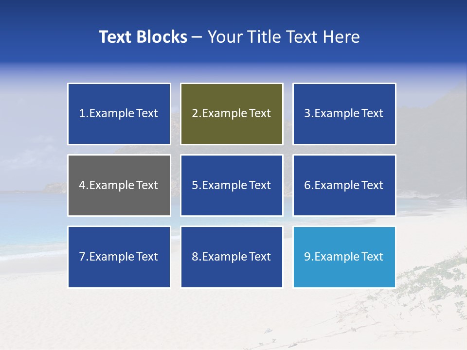 Azure Relaxing Saint Barths PowerPoint Template