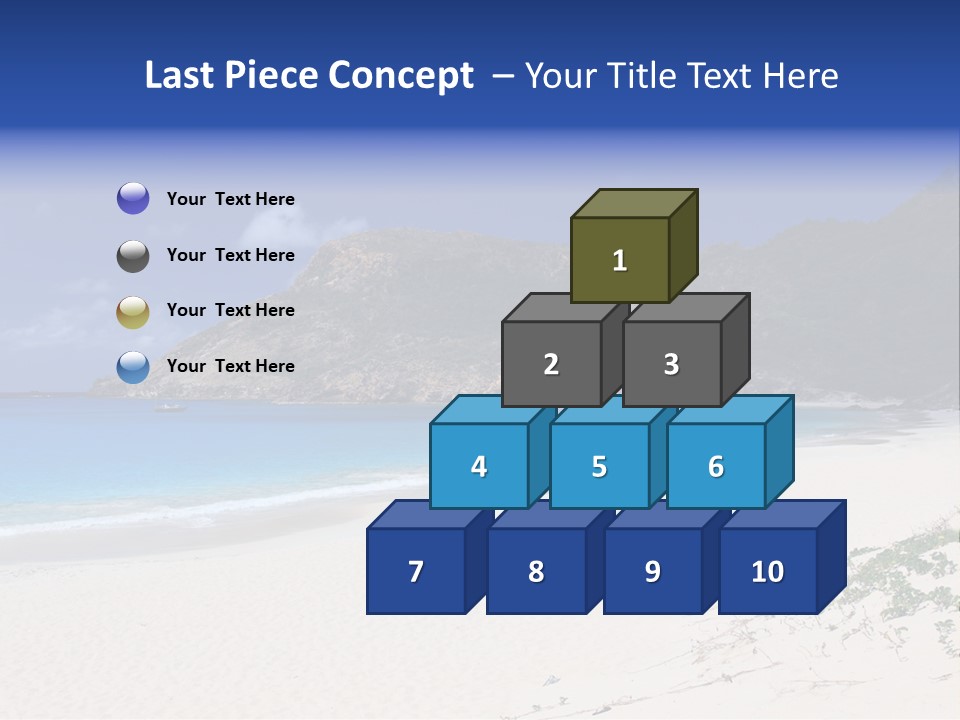 Azure Relaxing Saint Barths PowerPoint Template