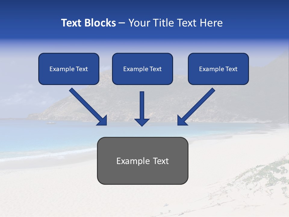 Azure Relaxing Saint Barths PowerPoint Template