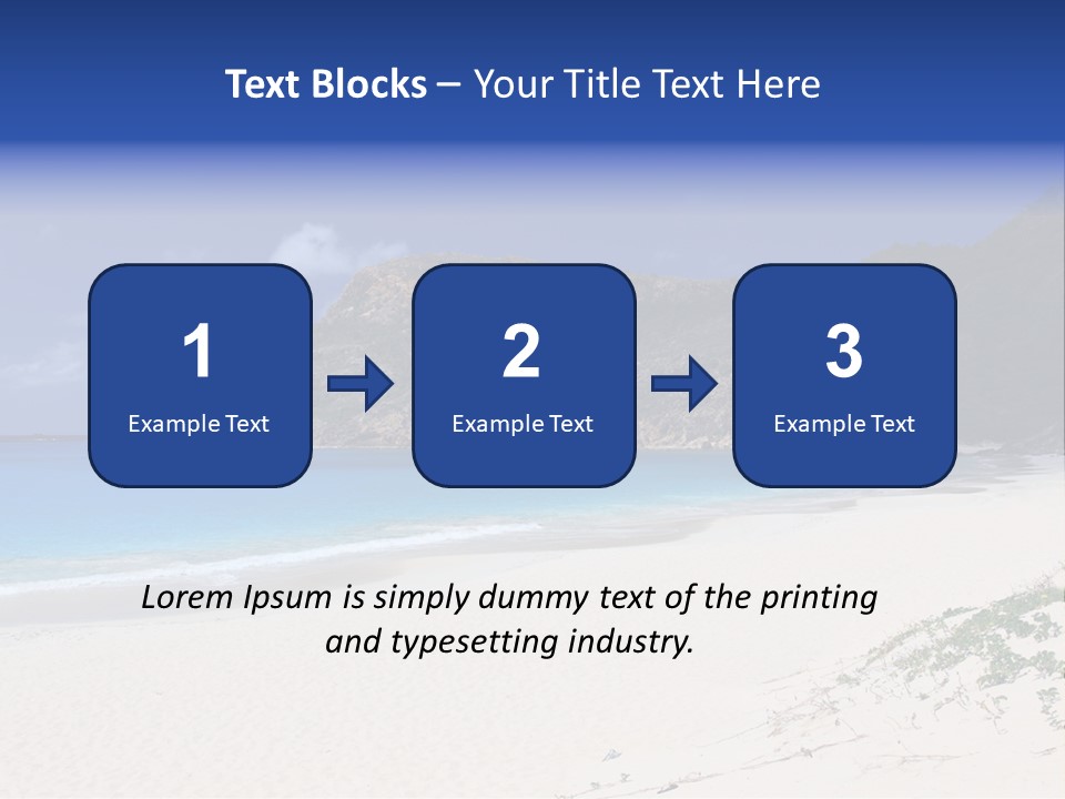 Azure Relaxing Saint Barths PowerPoint Template
