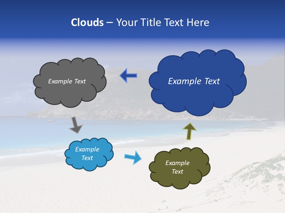 Azure Relaxing Saint Barths PowerPoint Template