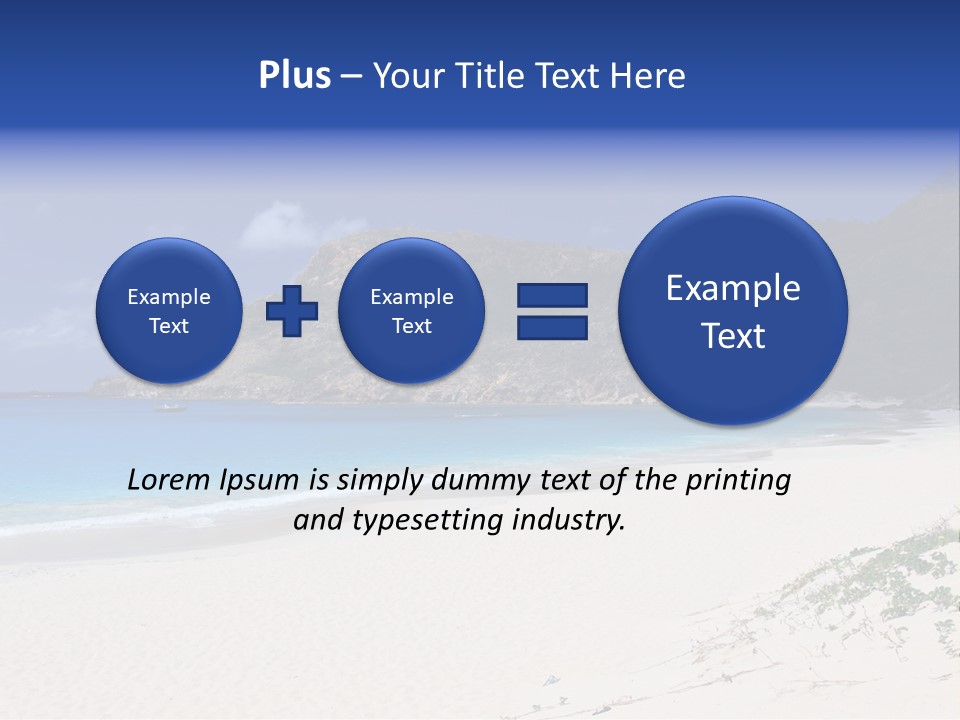 Azure Relaxing Saint Barths PowerPoint Template