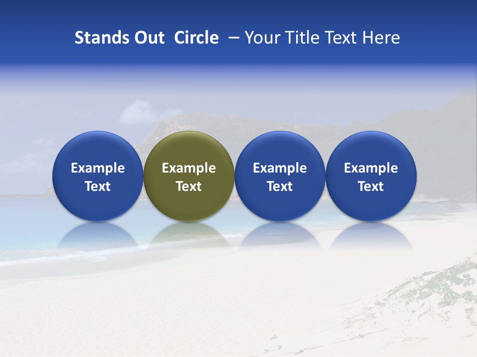 Azure Relaxing Saint Barths PowerPoint Template