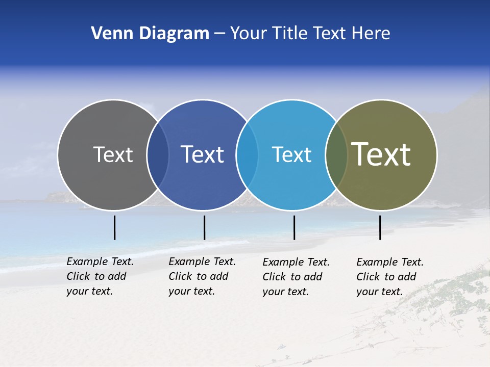 Azure Relaxing Saint Barths PowerPoint Template