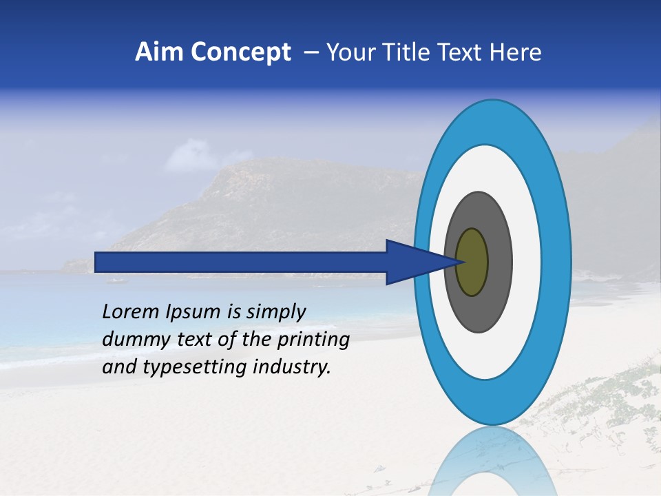 Azure Relaxing Saint Barths PowerPoint Template