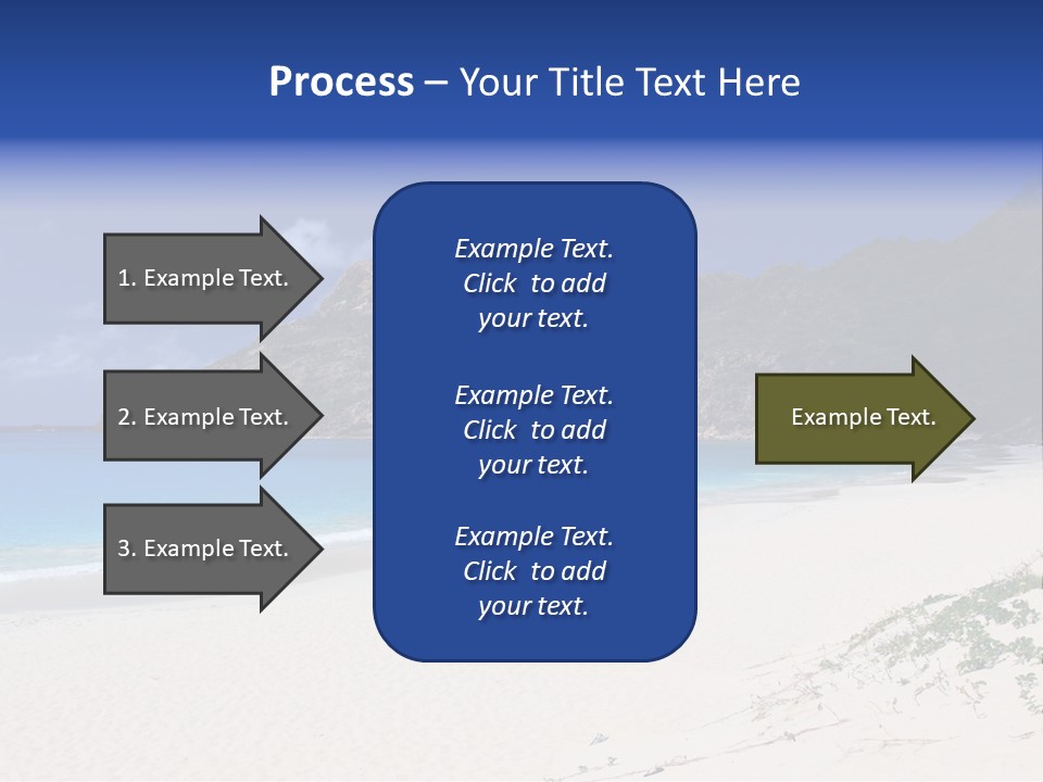 Azure Relaxing Saint Barths PowerPoint Template