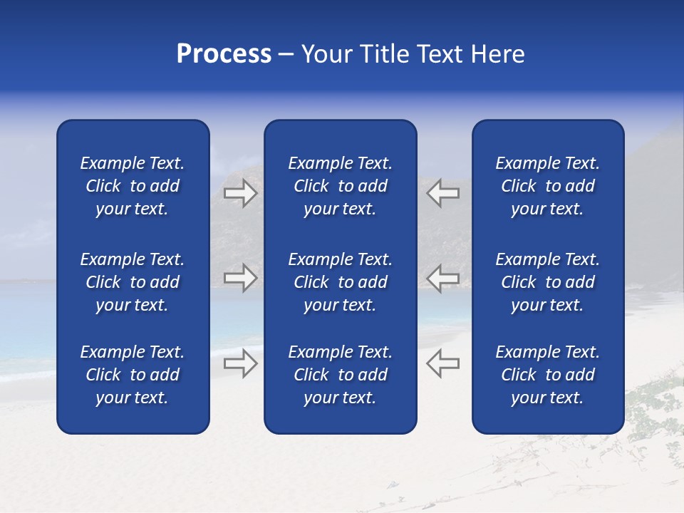 Azure Relaxing Saint Barths PowerPoint Template