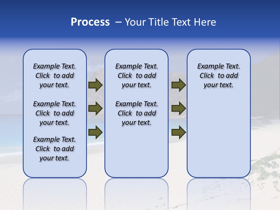 Azure Relaxing Saint Barths PowerPoint Template