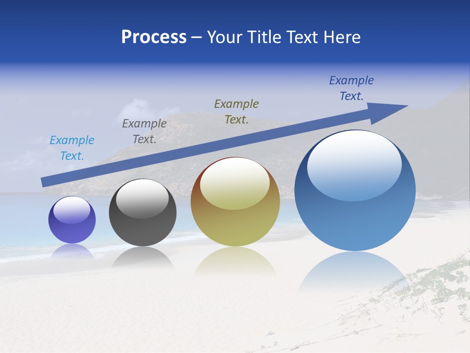 Azure Relaxing Saint Barths PowerPoint Template