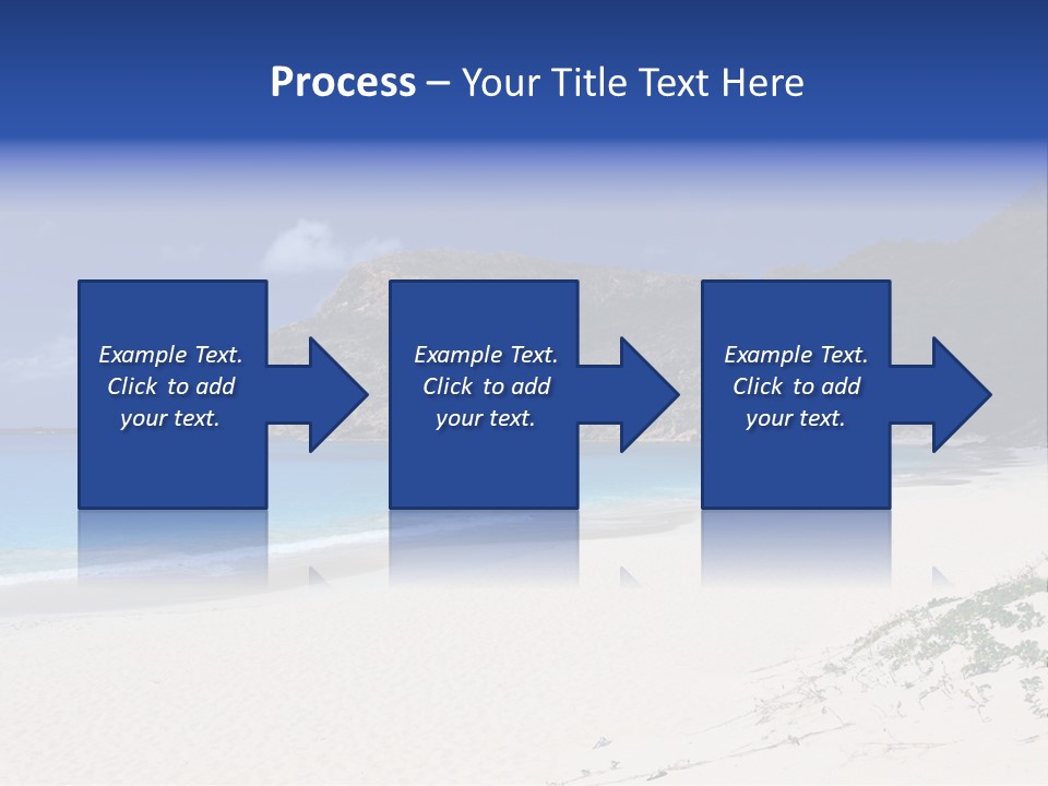 Azure Relaxing Saint Barths PowerPoint Template