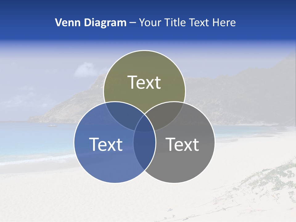 Azure Relaxing Saint Barths PowerPoint Template