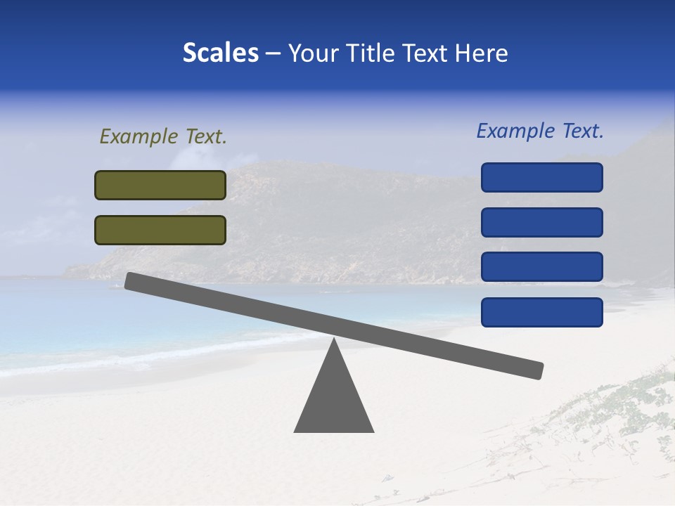 Azure Relaxing Saint Barths PowerPoint Template