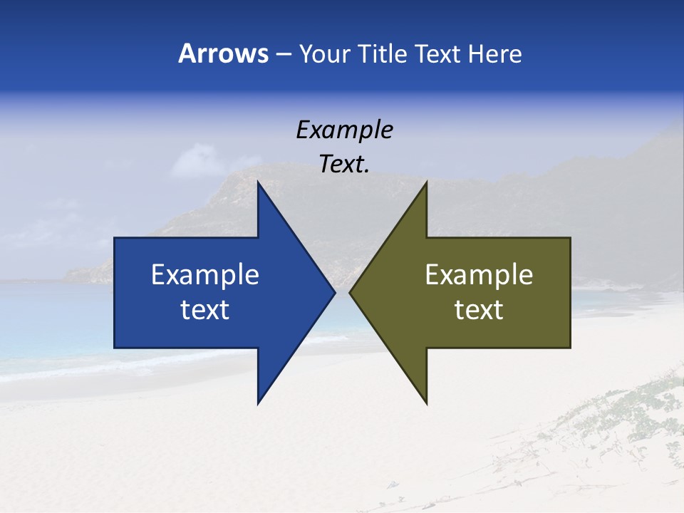 Azure Relaxing Saint Barths PowerPoint Template