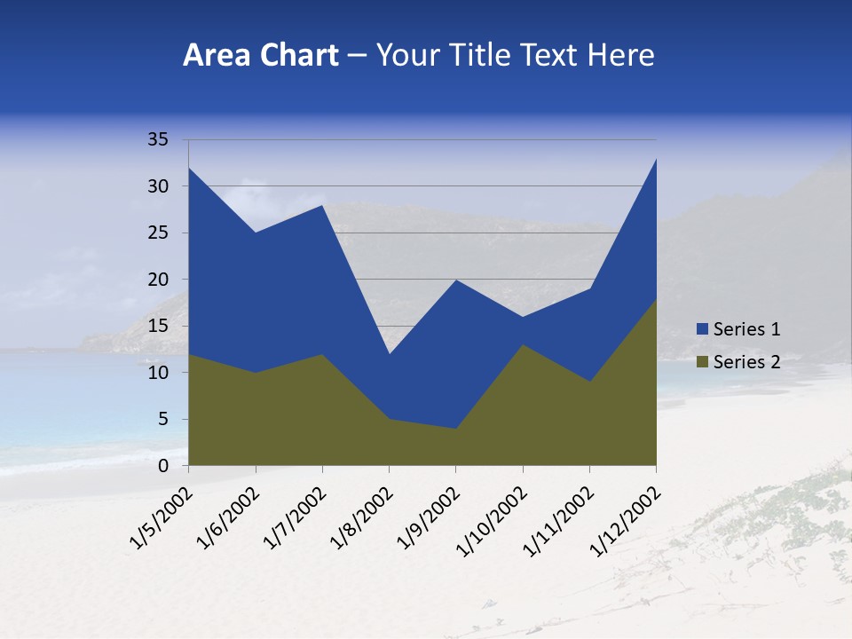 Azure Relaxing Saint Barths PowerPoint Template
