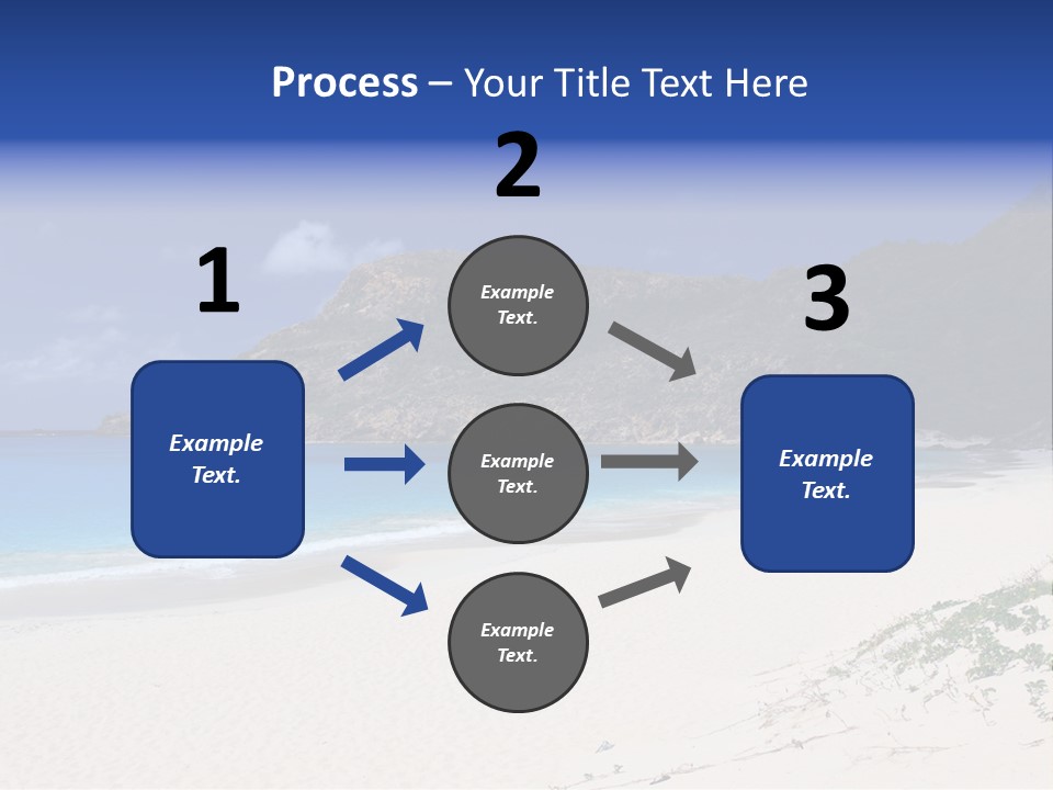 Azure Relaxing Saint Barths PowerPoint Template