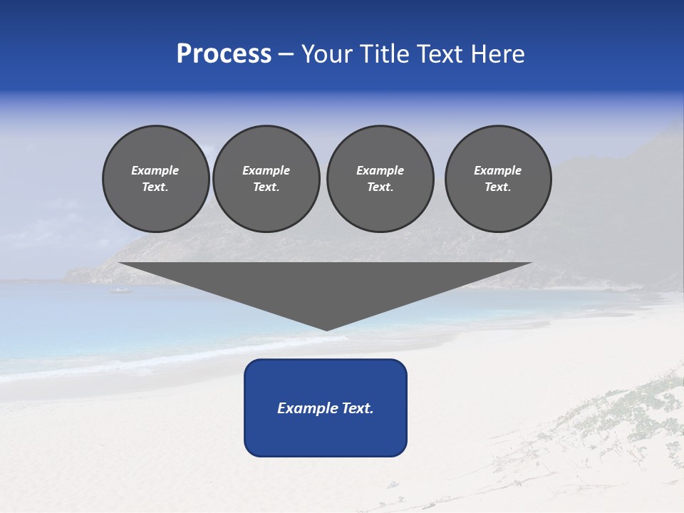 Azure Relaxing Saint Barths PowerPoint Template