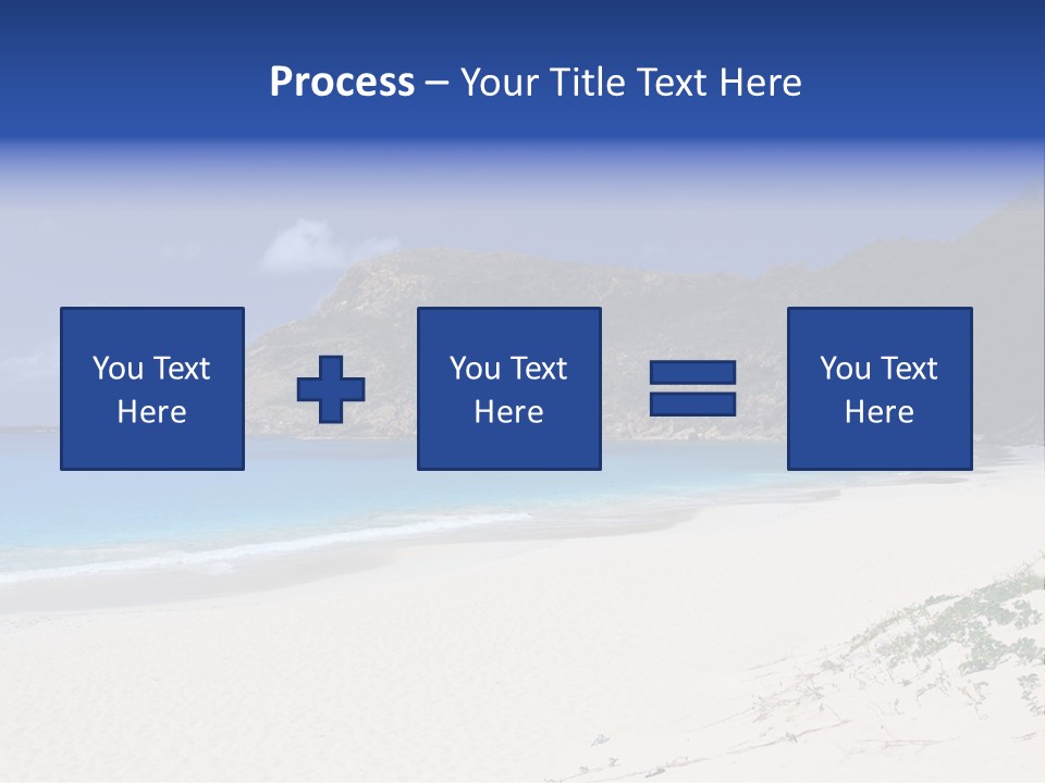 Azure Relaxing Saint Barths PowerPoint Template
