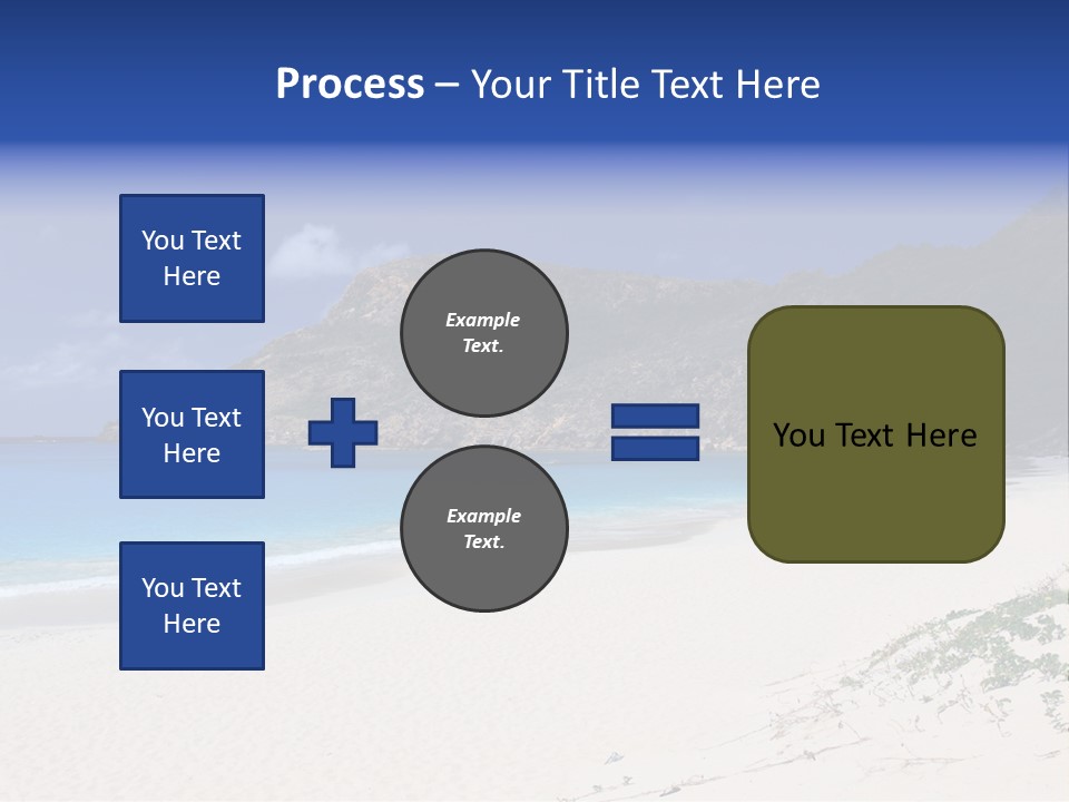 Azure Relaxing Saint Barths PowerPoint Template