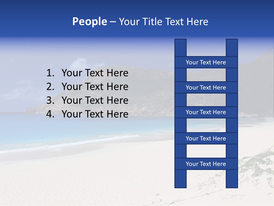 Azure Relaxing Saint Barths PowerPoint Template