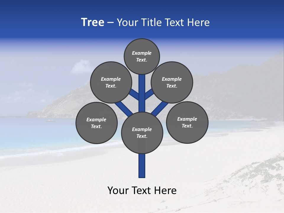 Azure Relaxing Saint Barths PowerPoint Template