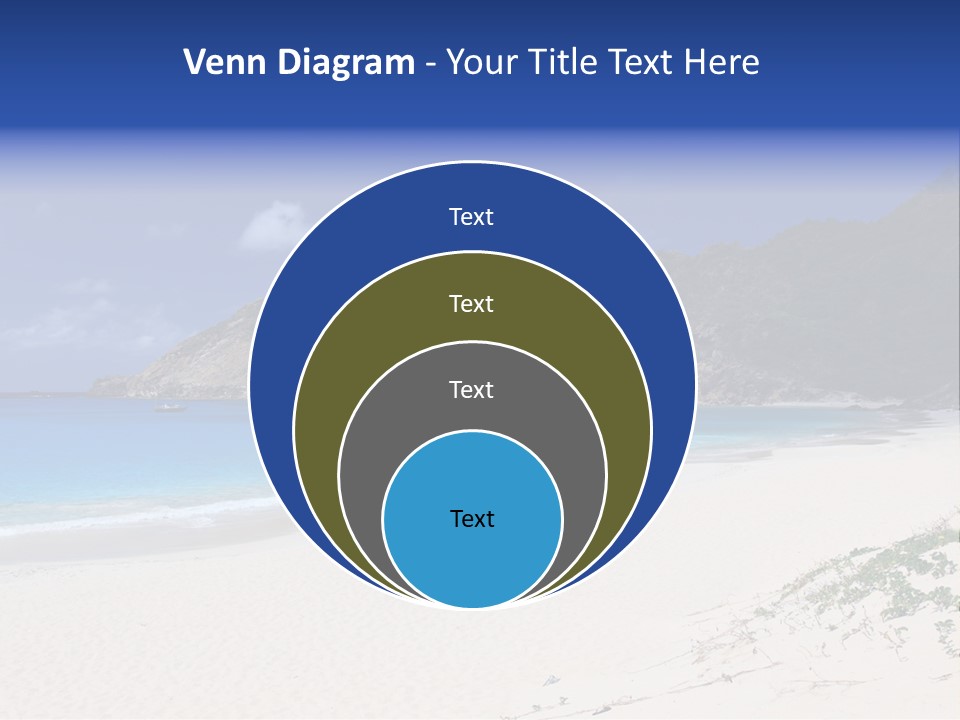 Azure Relaxing Saint Barths PowerPoint Template