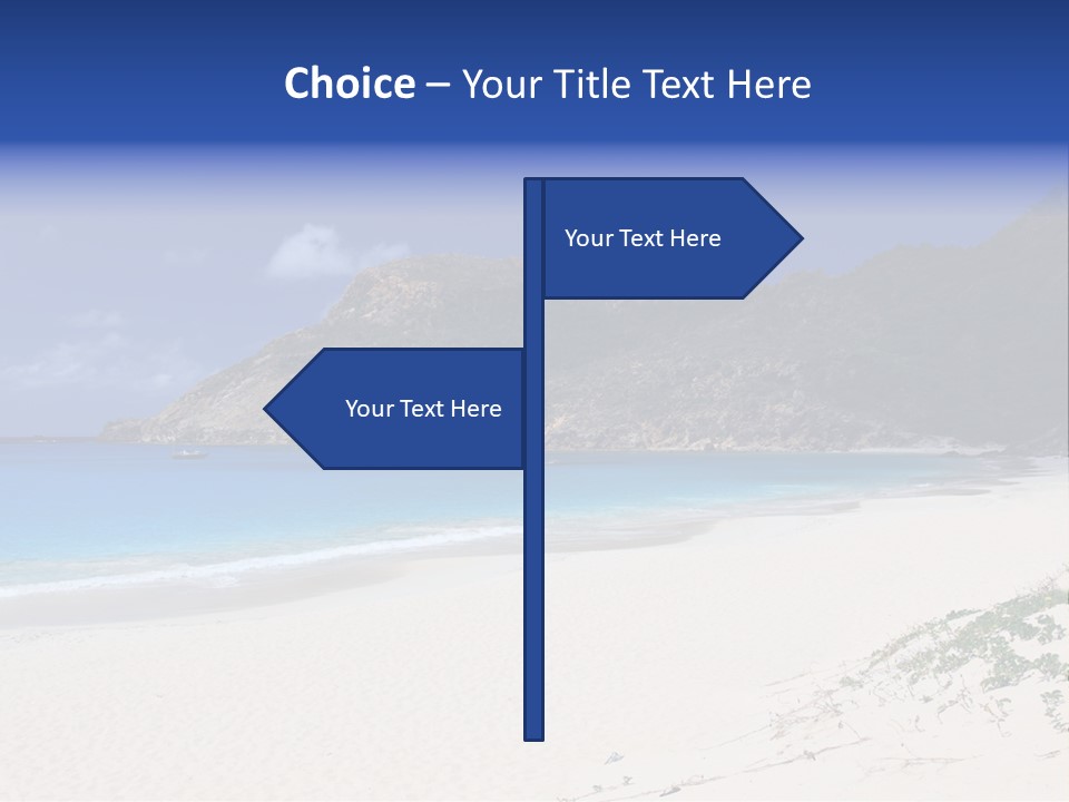 Azure Relaxing Saint Barths PowerPoint Template