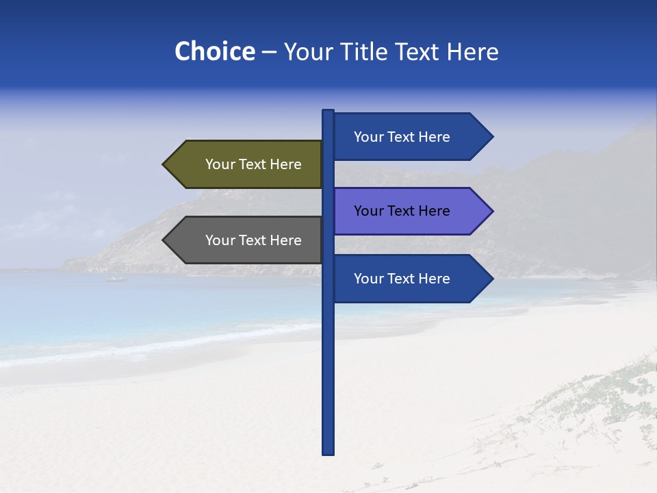 Azure Relaxing Saint Barths PowerPoint Template