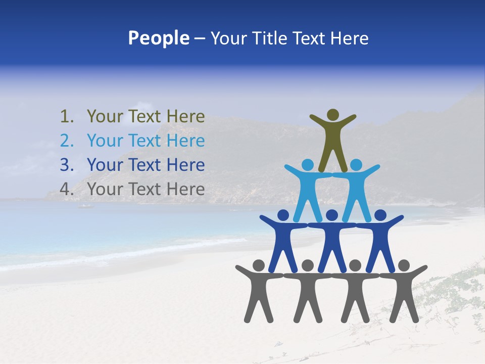 Azure Relaxing Saint Barths PowerPoint Template