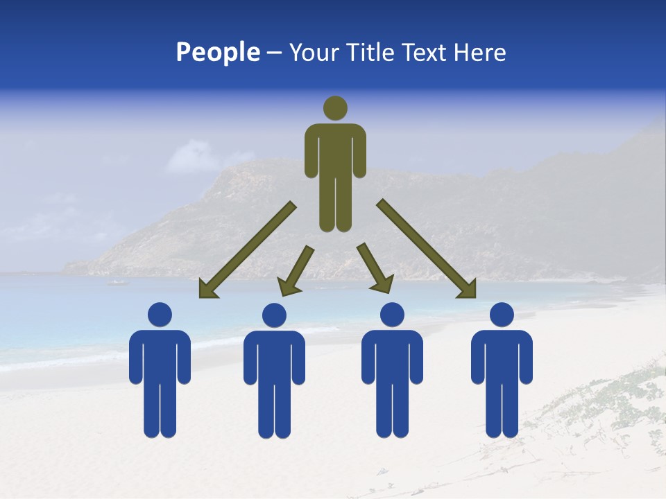 Azure Relaxing Saint Barths PowerPoint Template