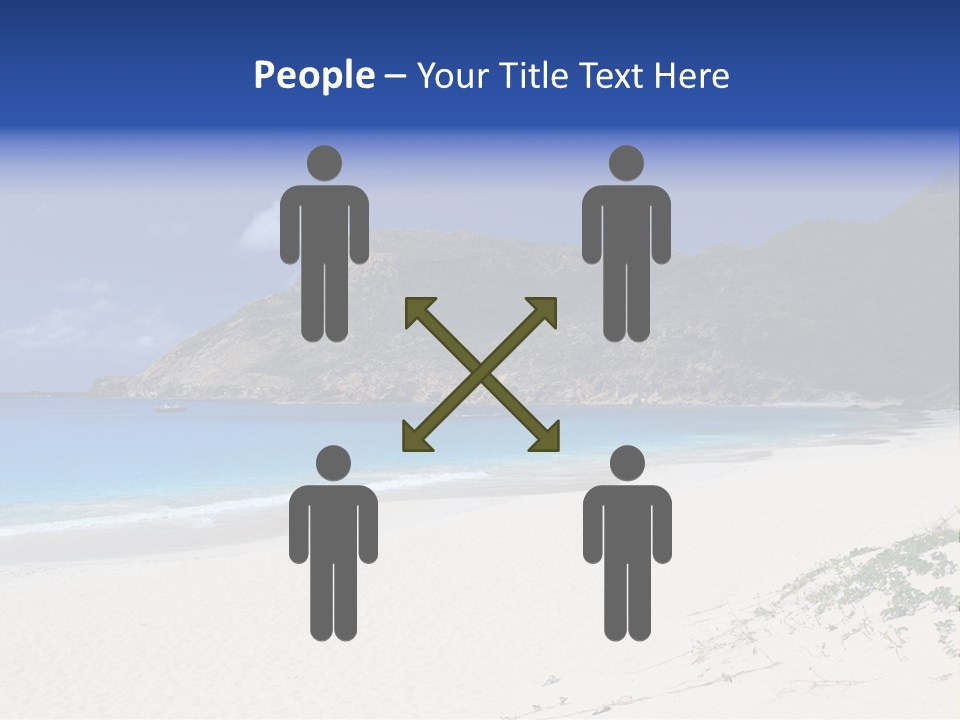 Azure Relaxing Saint Barths PowerPoint Template